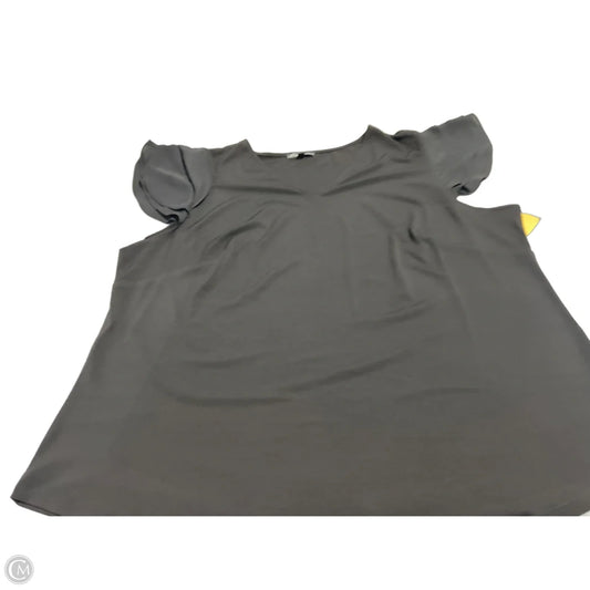 Top Short Sleeve By Adrianna Papell In Black, Size: 2x
