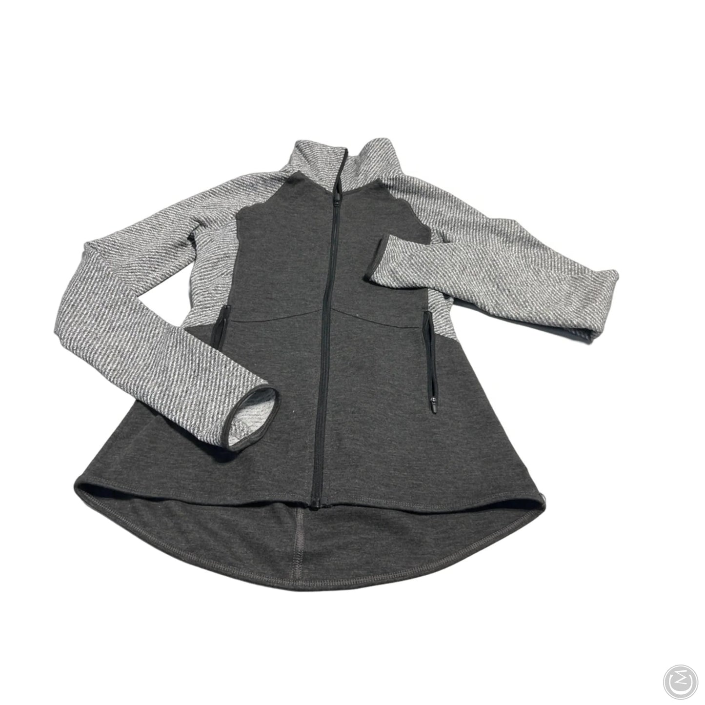 Athletic Jacket By Champion In Grey, Size: S