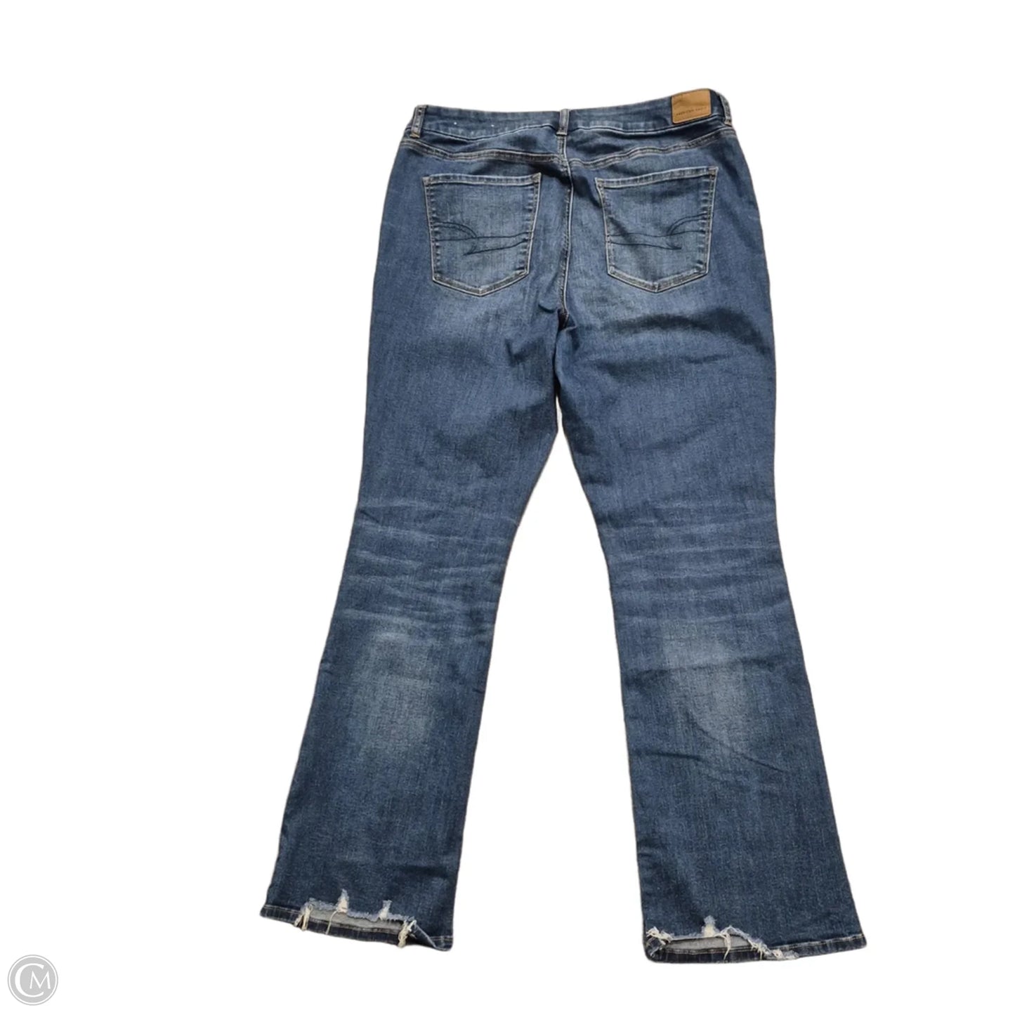 Jeans Skinny By American Eagle In Blue Denim, Size: 16