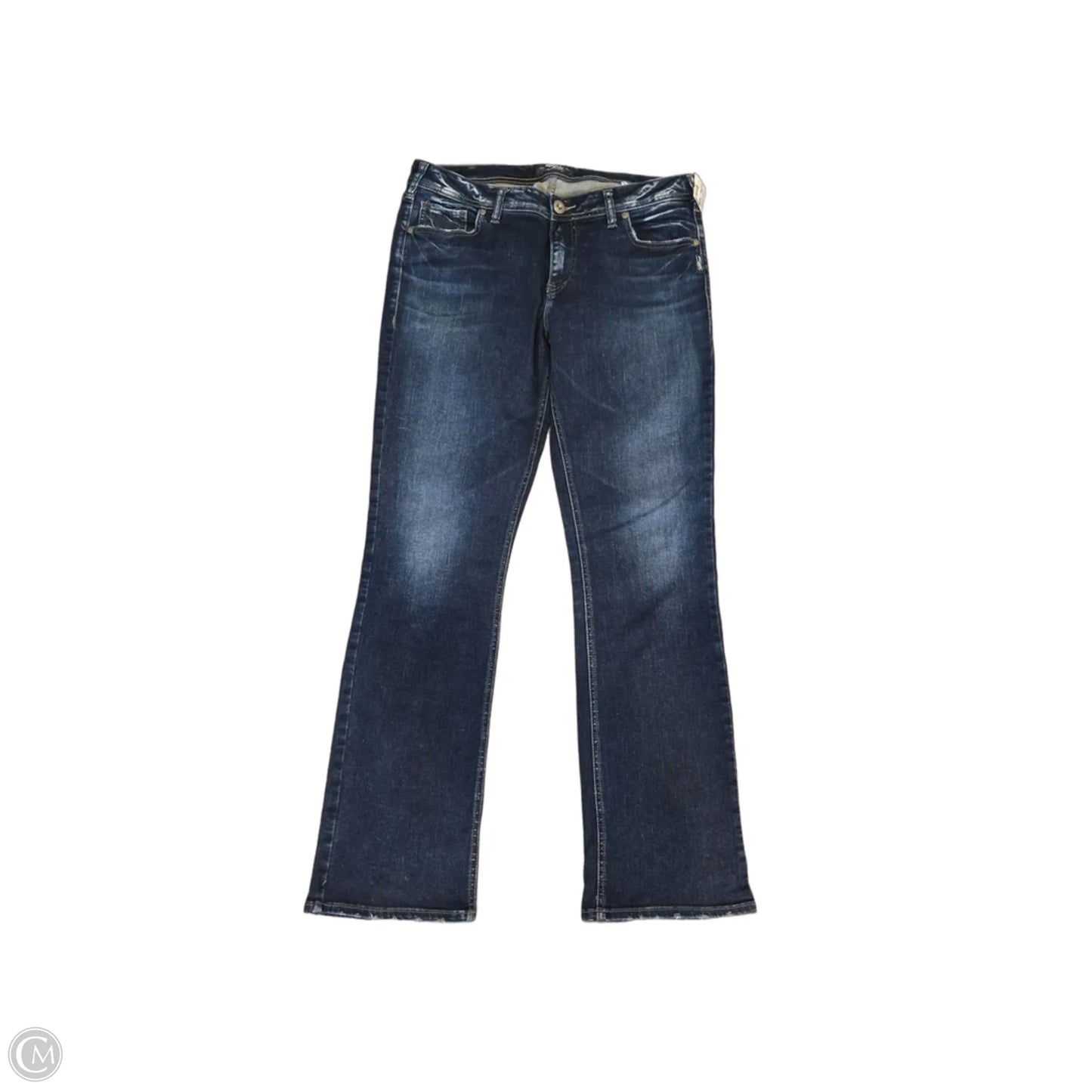 Jeans Boot Cut By Silver In Blue Denim, Size: 18