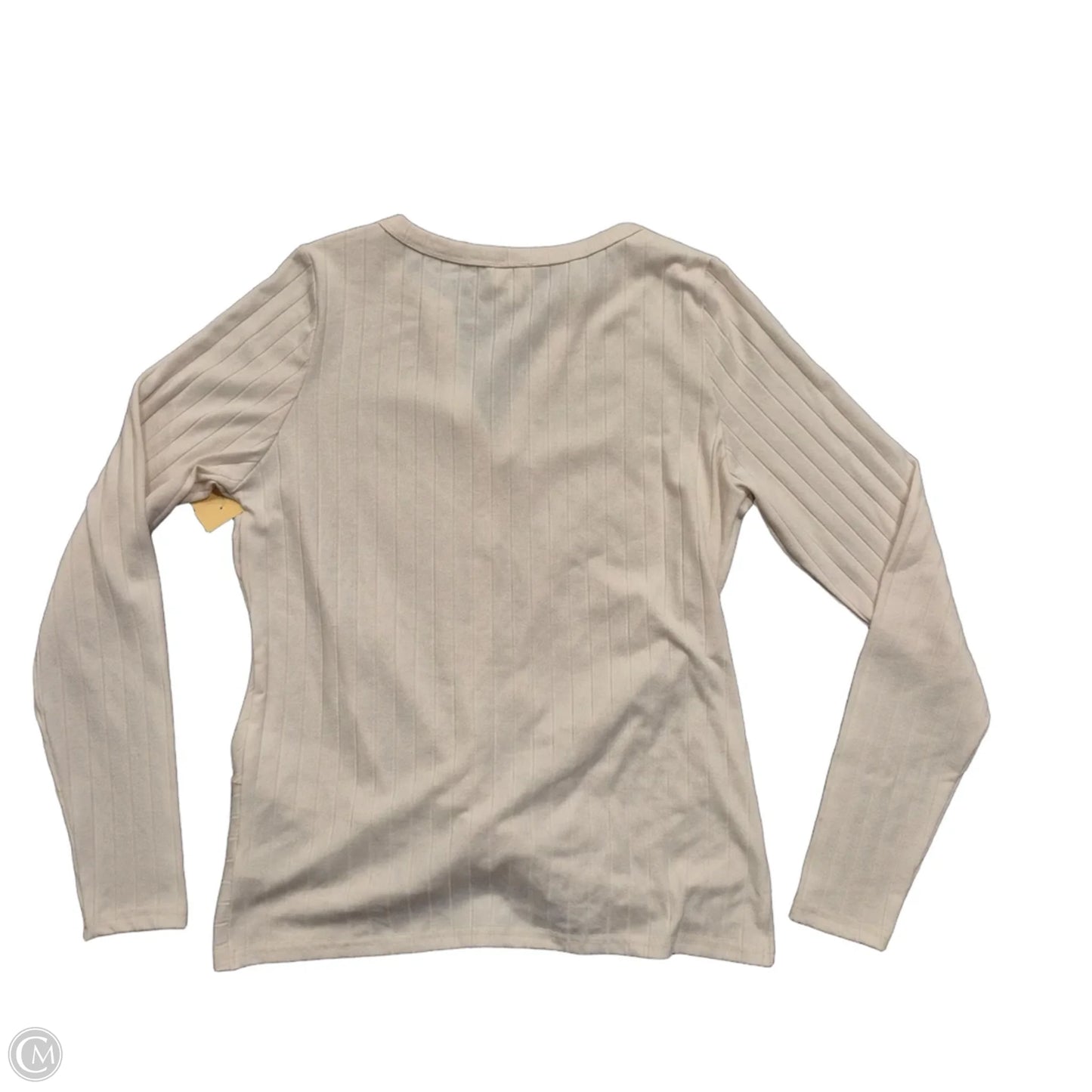 Top Long Sleeve Basic By Bke In Cream, Size: M