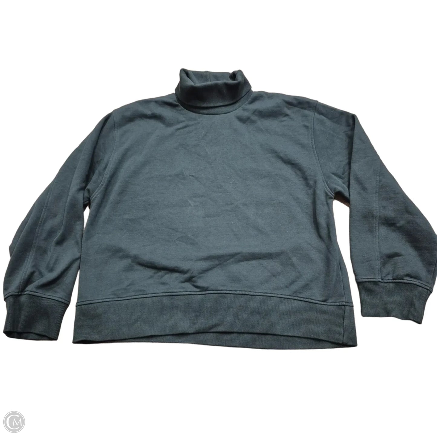 Sweatshirt Collar By Zara In Green, Size: L