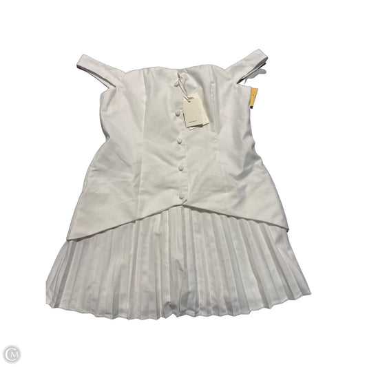 Dress Casual Short By Cmc In White, Size: M