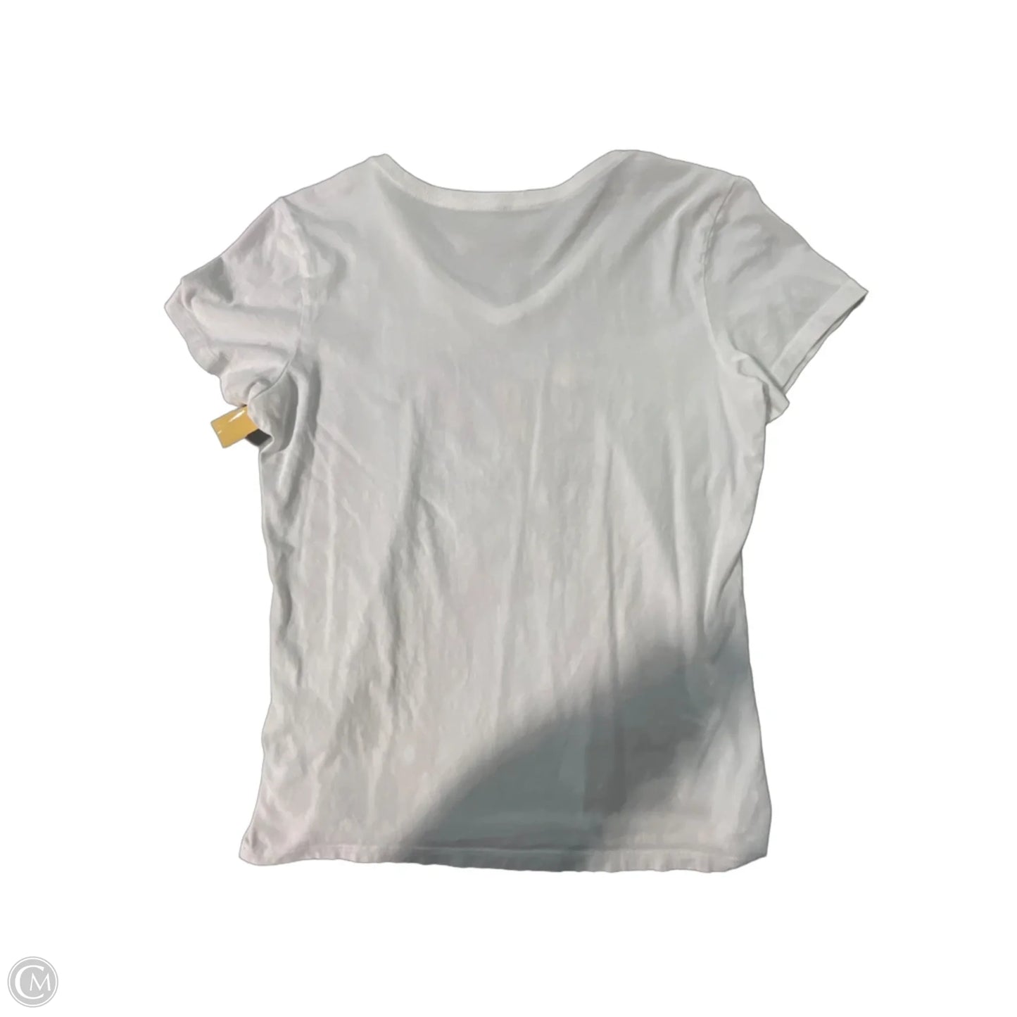 Top Short Sleeve By Life Is Good In White, Size: M