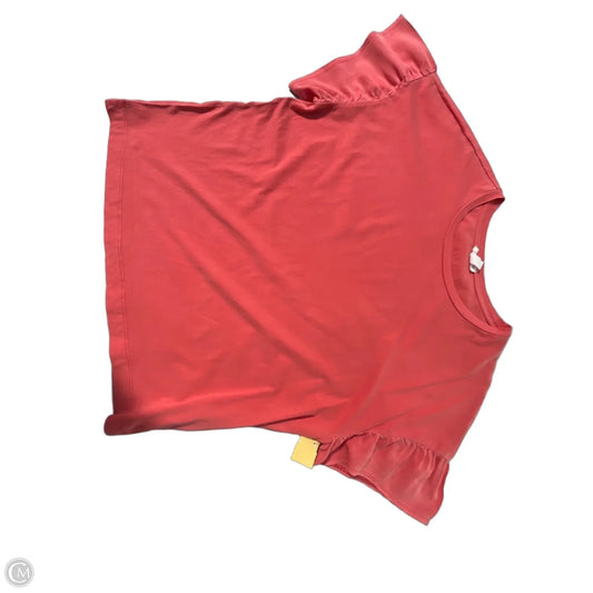 Top Short Sleeve By Tribal In Coral, Size: S