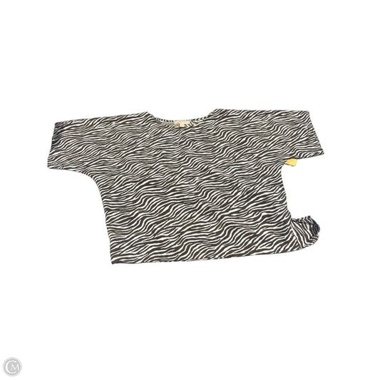 Top Short Sleeve By Michael By Michael Kors In Zebra Print, Size: L