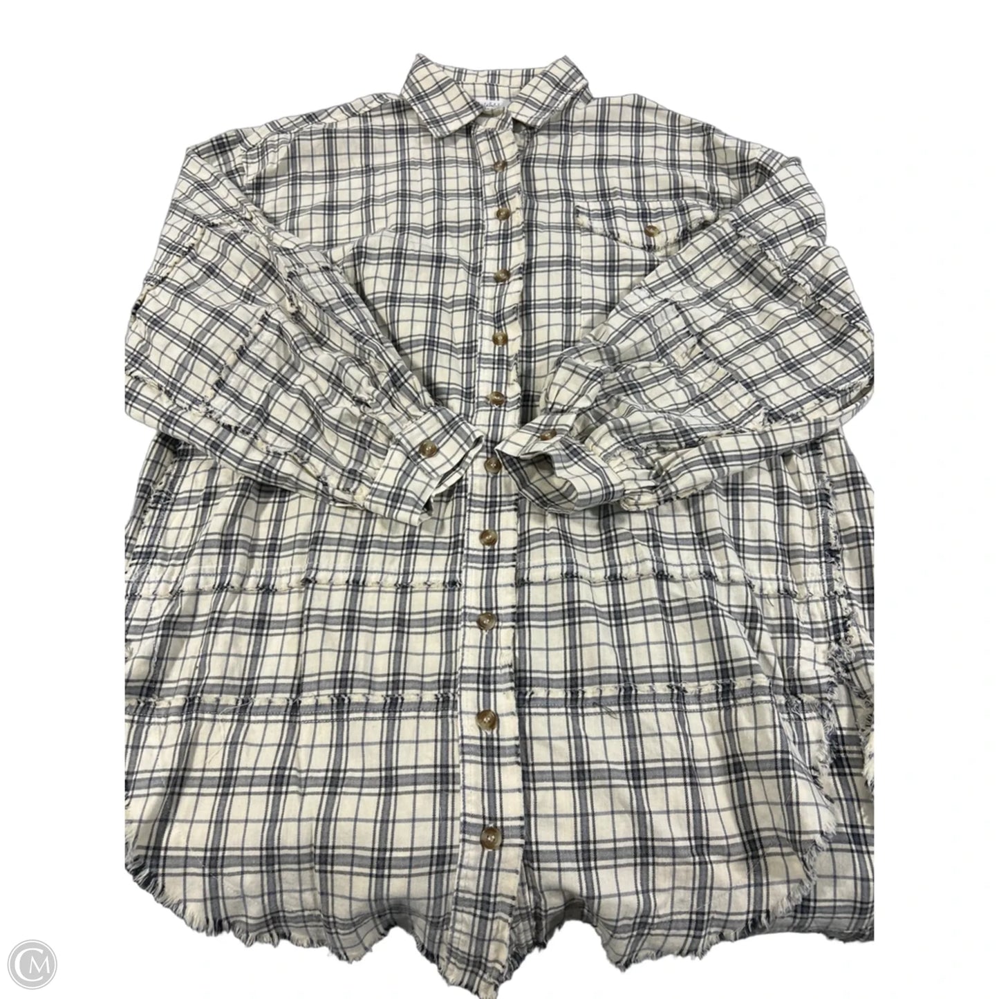 Top Long Sleeve By Talulah In Cream, Size: M