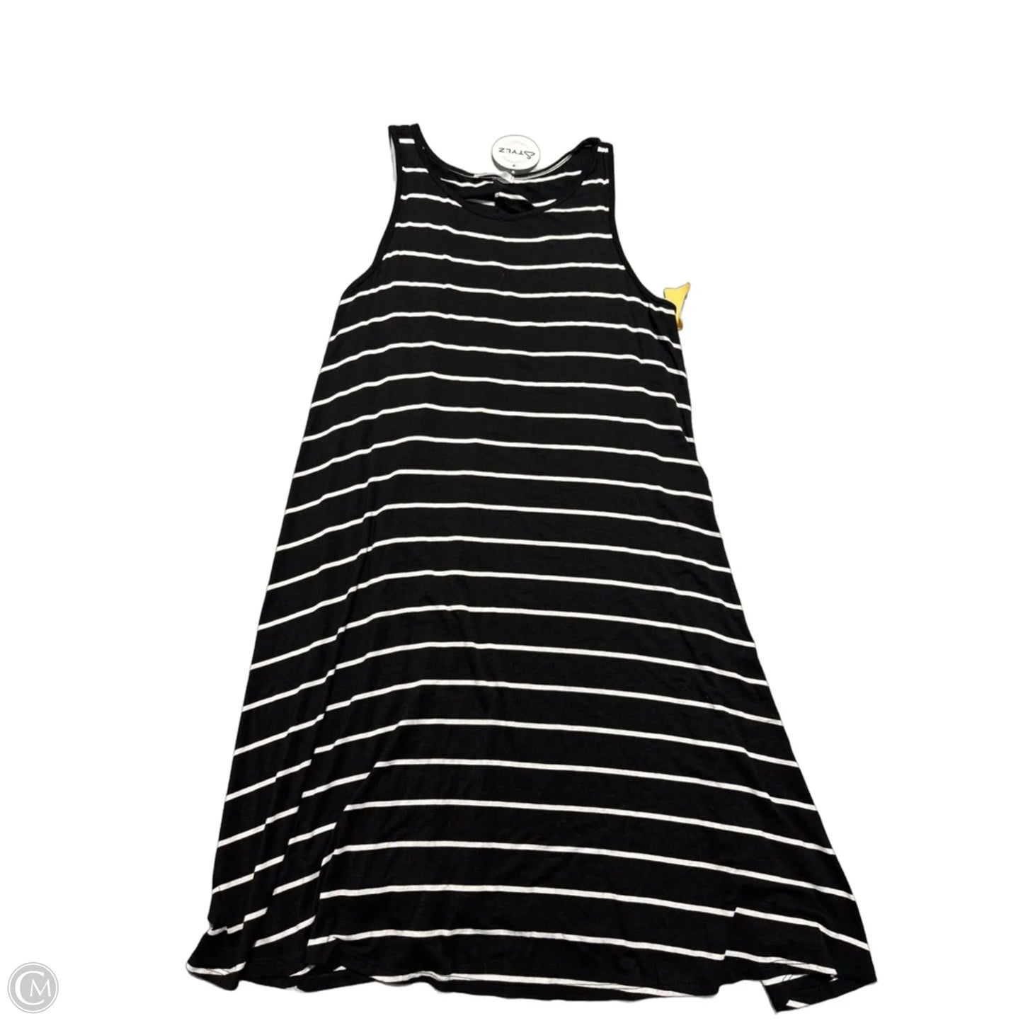 Dress Casual Midi By Bombom In Striped Pattern, Size: L