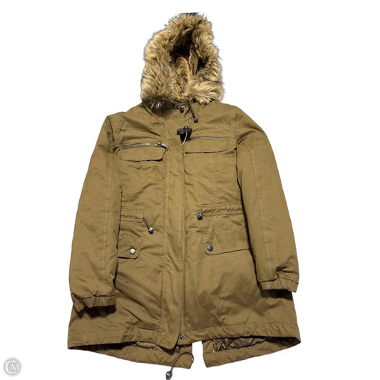 Coat Puffer & Quilted By Forever 21 In Brown, Size: S