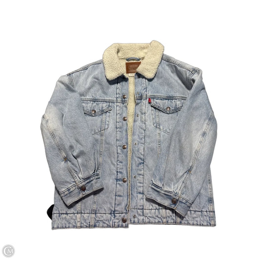 Jacket Denim By Levis In Blue Denim, Size: S