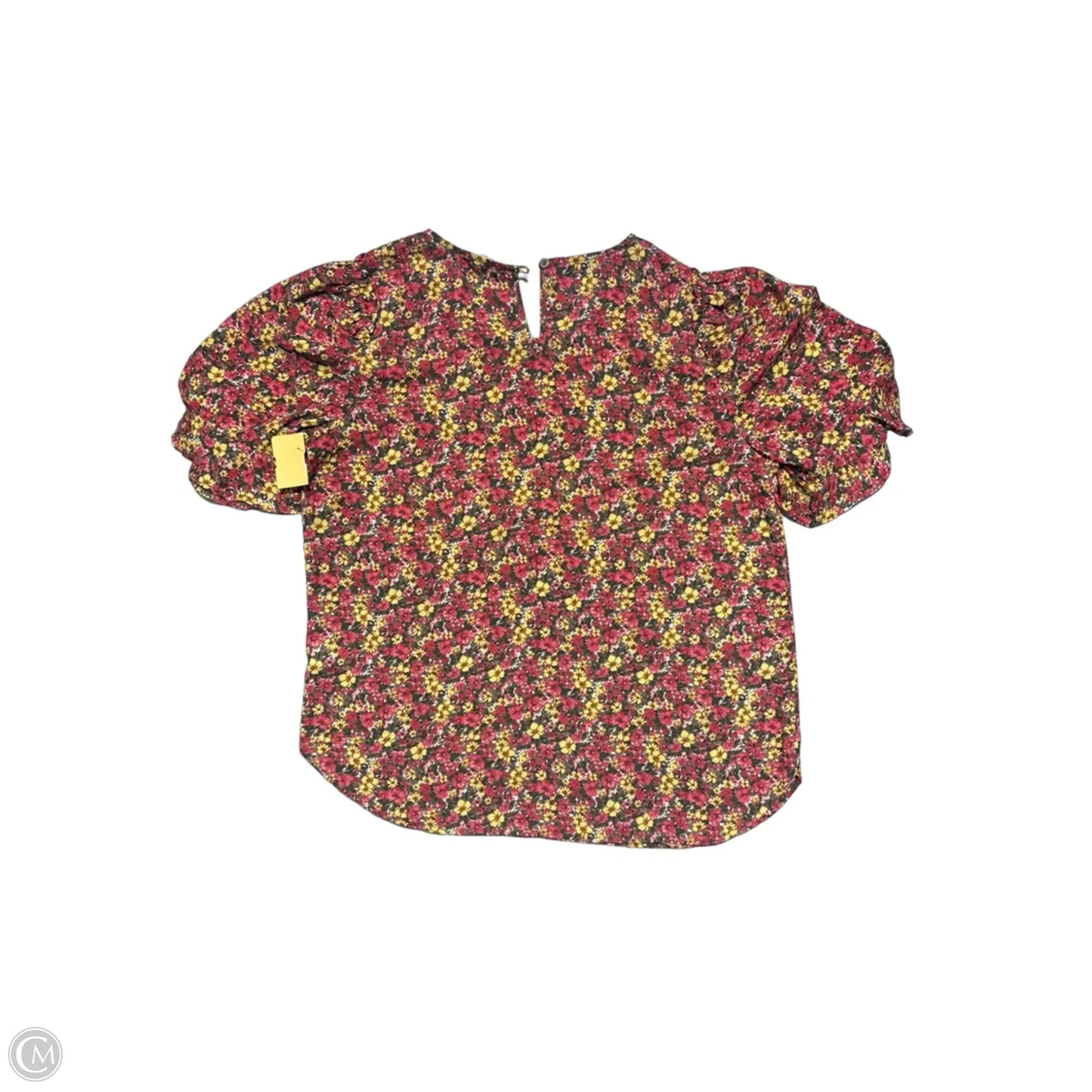Blouse Short Sleeve By Pleione In Floral Print, Size: M