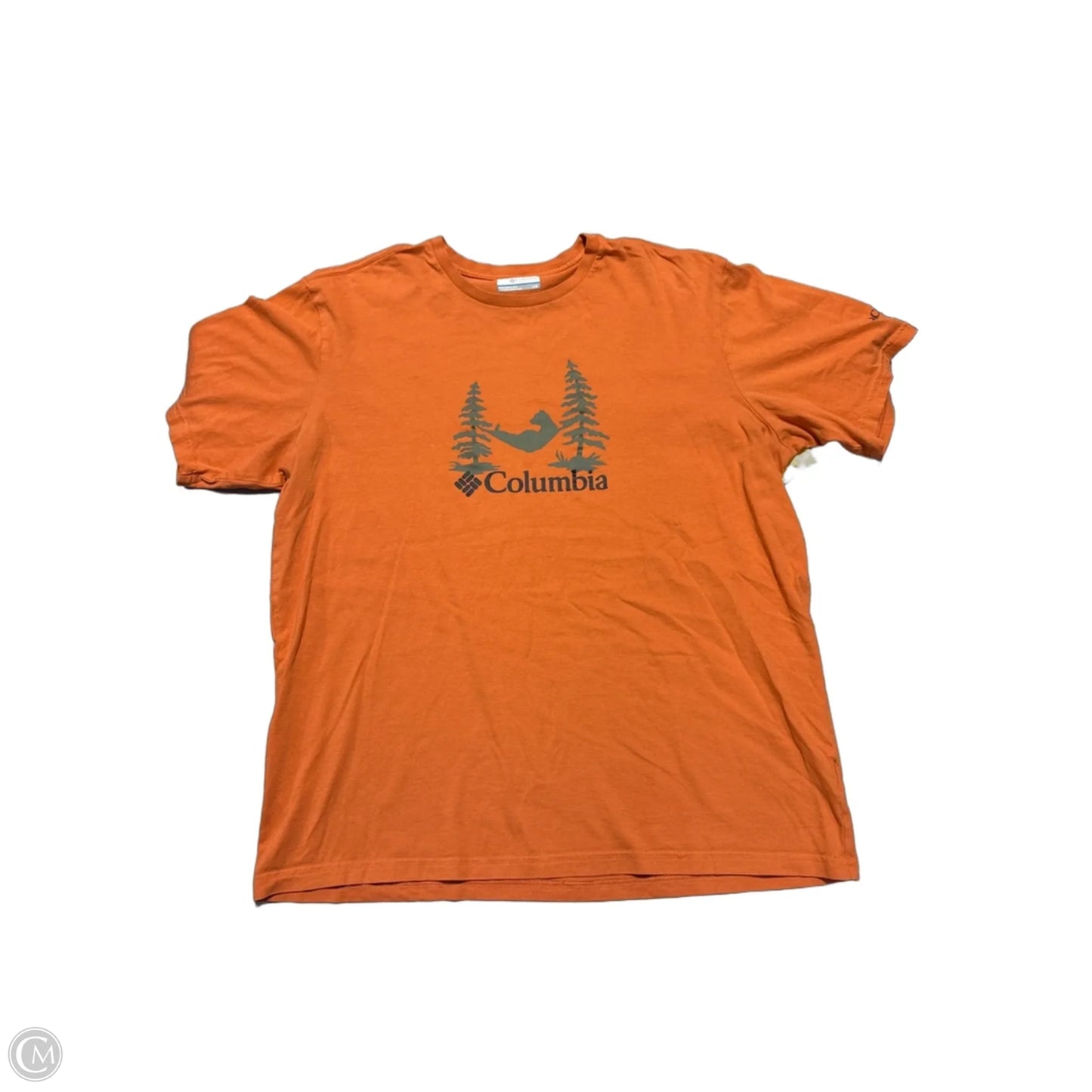 Top Short Sleeve By Columbia In Orange, Size: L