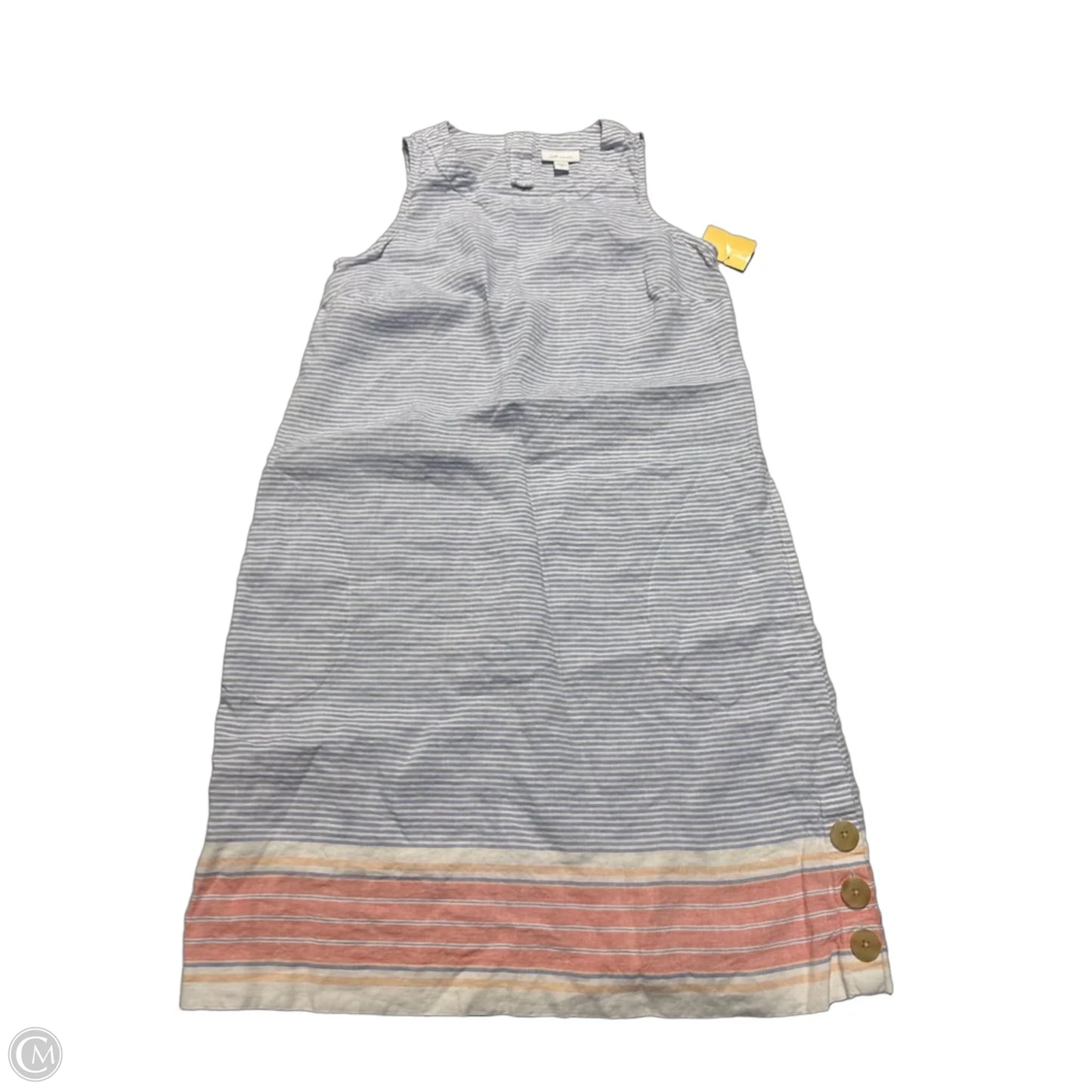 Dress Casual Midi By J. Jill In Blue & White, Size: Xs