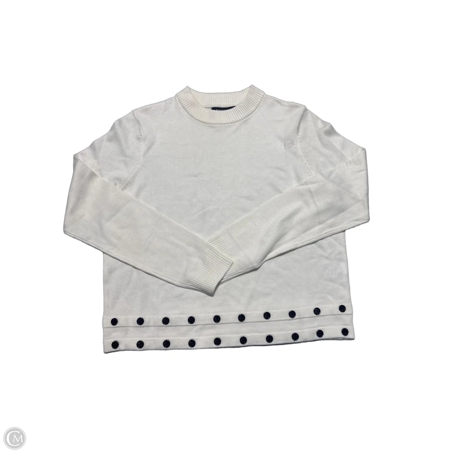 Top Long Sleeve By Cmc In Cream, Size: M