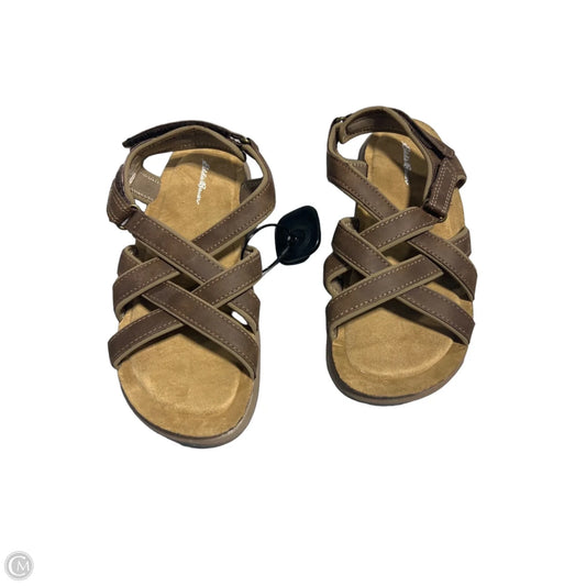 Sandals Flats By Eddie Bauer In Brown, Size: 8