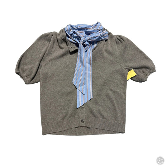 Top Short Sleeve By Loft In Blue & Grey, Size: S