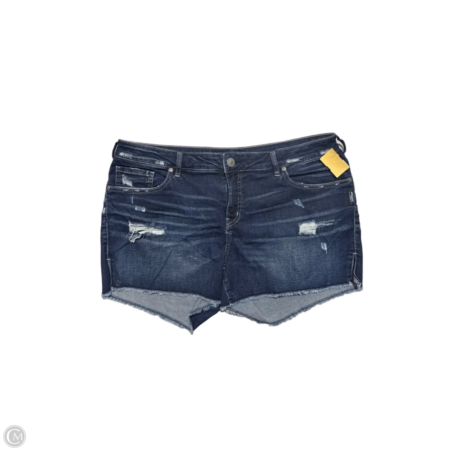 Shorts By Silver In Blue Denim, Size: 14