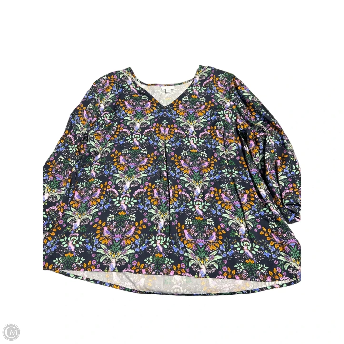 Top 3/4 Sleeve By J. Jill In Navy, Size: Xl