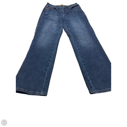 Jeans Straight By Judy Blue In Blue Denim, Size: 10