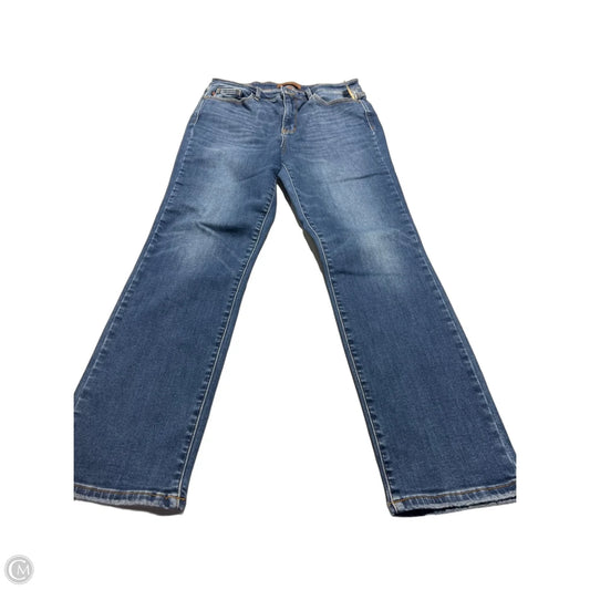 Jeans Straight By Judy Blue In Blue Denim, Size: 12