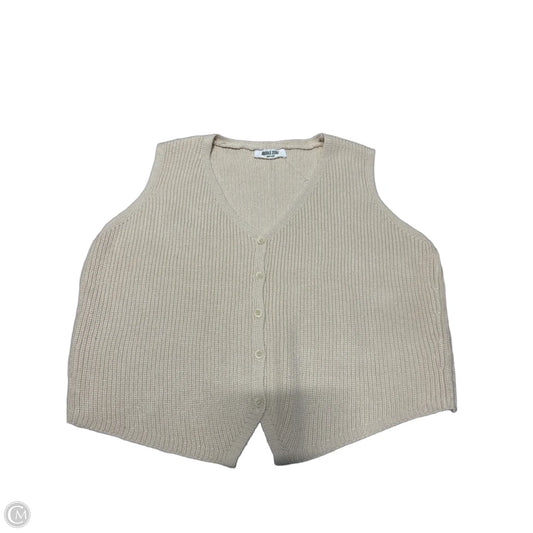 Top Sleeveless By Double Zero In Tan, Size: L