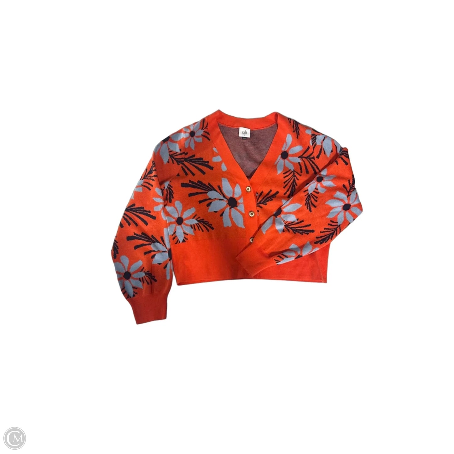 Top Long Sleeve By Cabi In Orange, Size: M