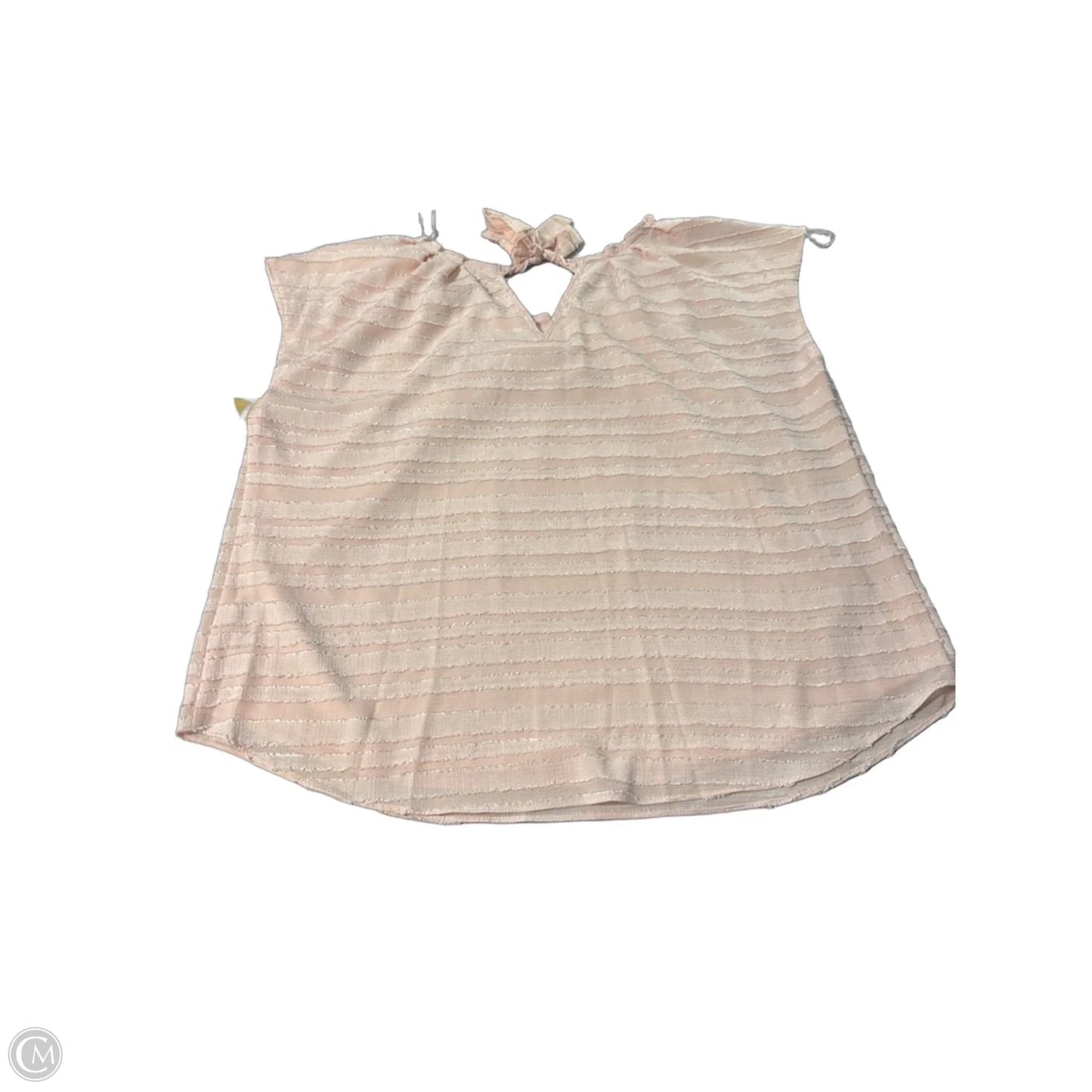 Blouse Short Sleeve By Lc Lauren Conrad In Pink, Size: Xl
