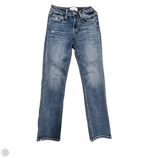 Jeans Straight By Vervet In Blue Denim, Size: 4