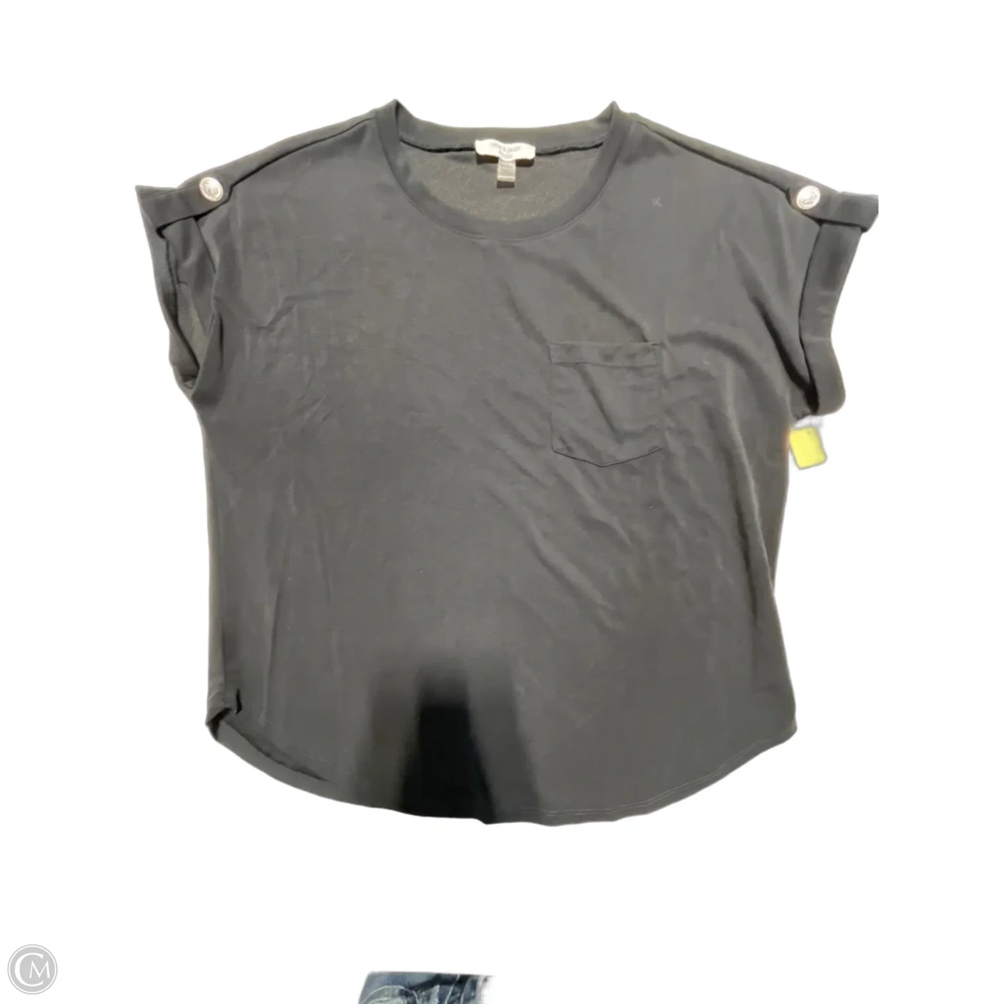 Top Short Sleeve Basic By Cable And Gauge In Black, Size: M