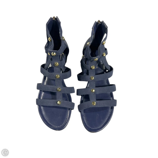 Sandals Flats By Marc Fisher In Navy, Size: 7.5