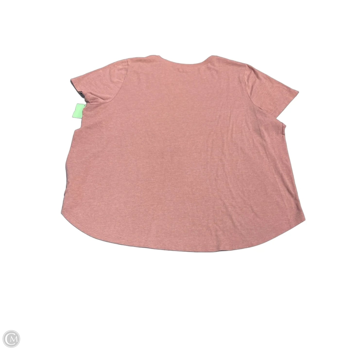 Top Short Sleeve Basic By Maurices In Pink, Size: 3x