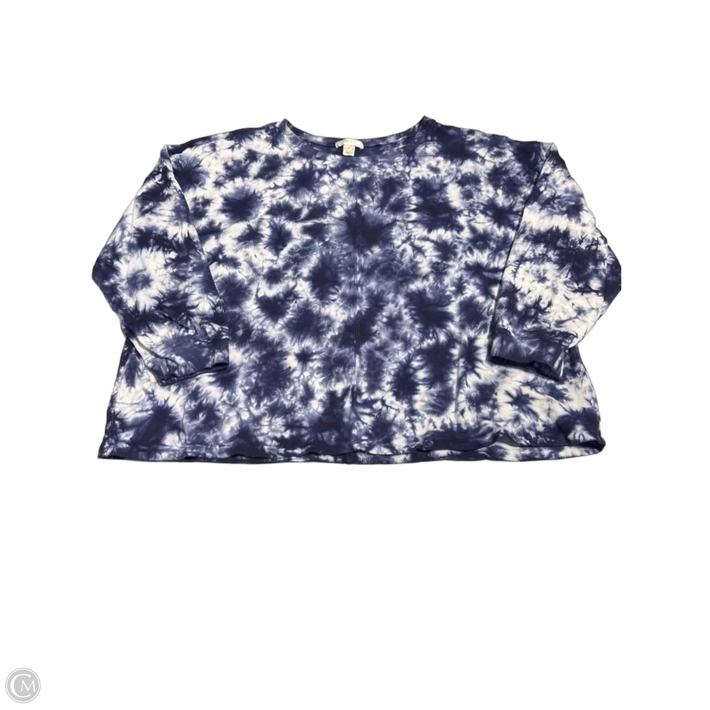 Top Long Sleeve Basic By Cj Banks In Blue, Size: 2x