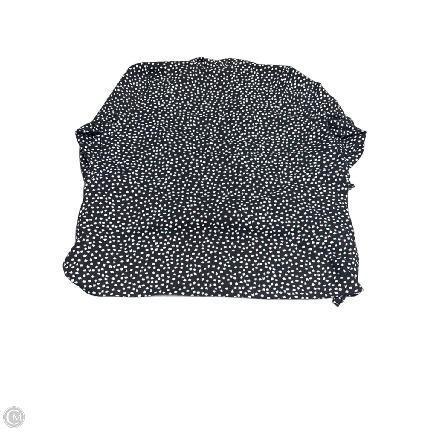 Cardigan By Multiples In Black & White, Size: 2x