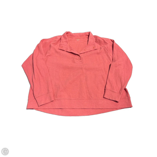 Sweatshirt Crewneck By Tek Gear In Coral, Size: 2x