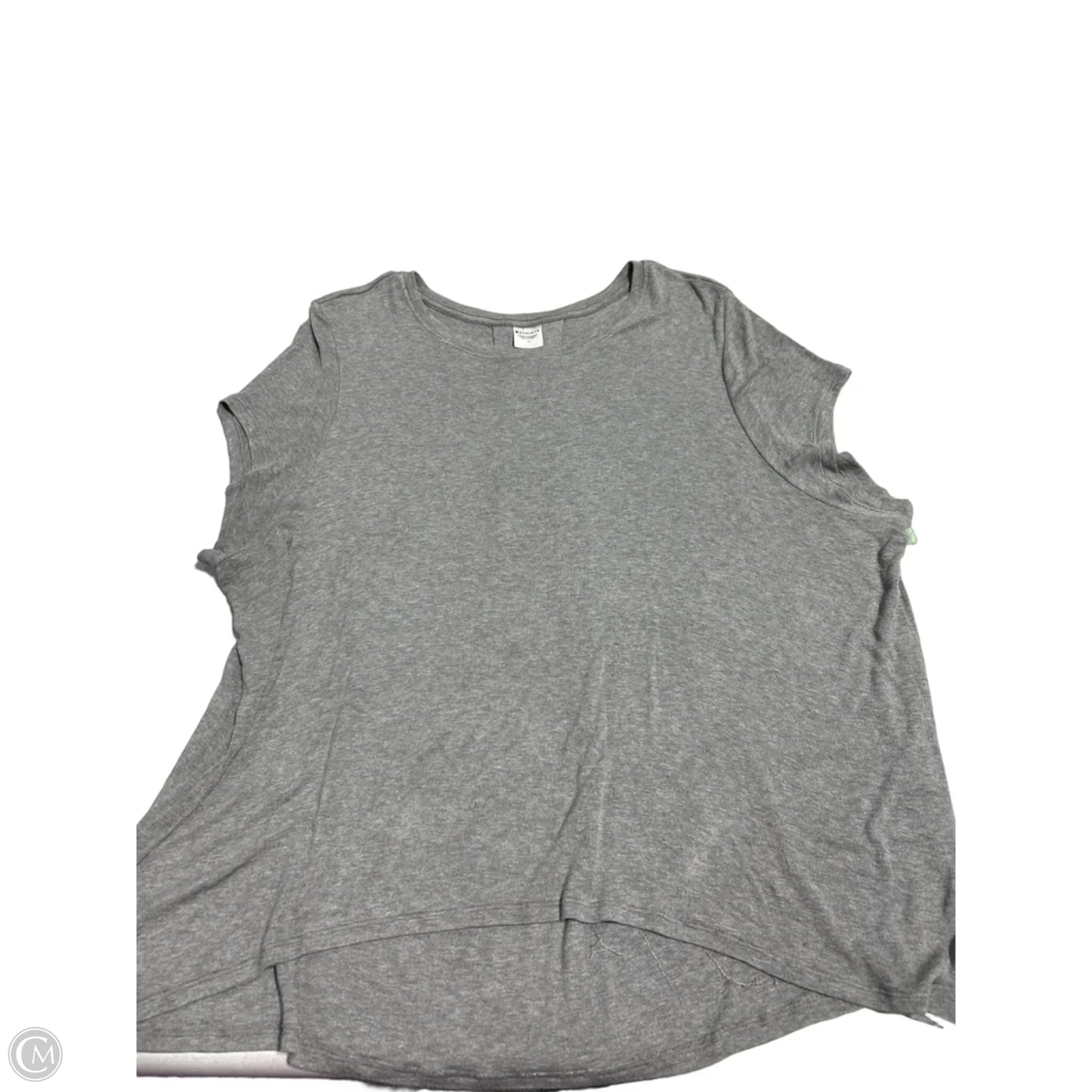 Top Short Sleeve Basic By Athleta In Grey, Size: 1x