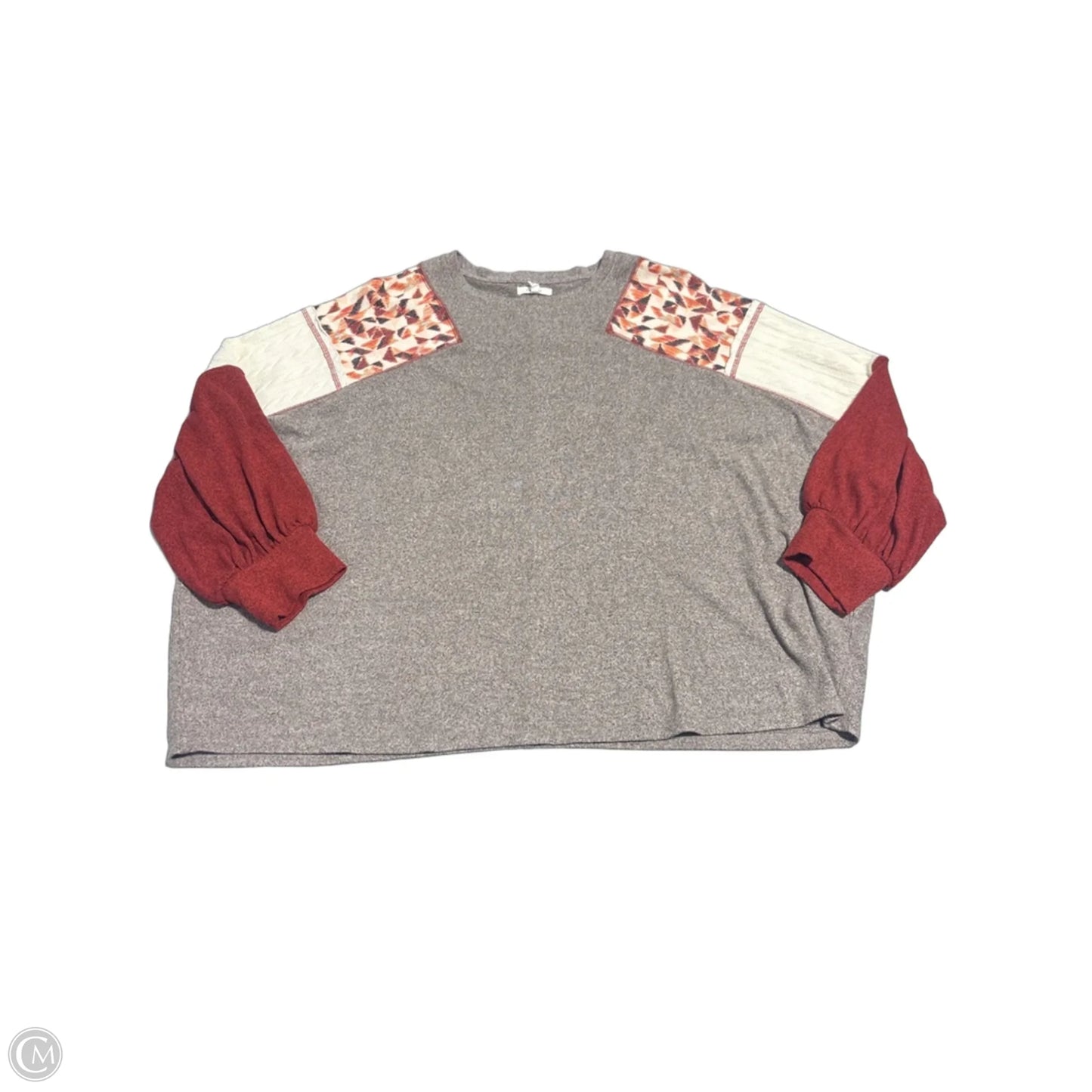 Sweater By Maurices In Taupe, Size: 2x