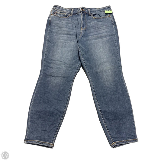 Jeans Skinny By Judy Blue In Blue Denim, Size: 20