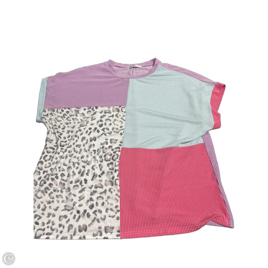 Top Short Sleeve By Cmc In Multi-colored, Size: 2x