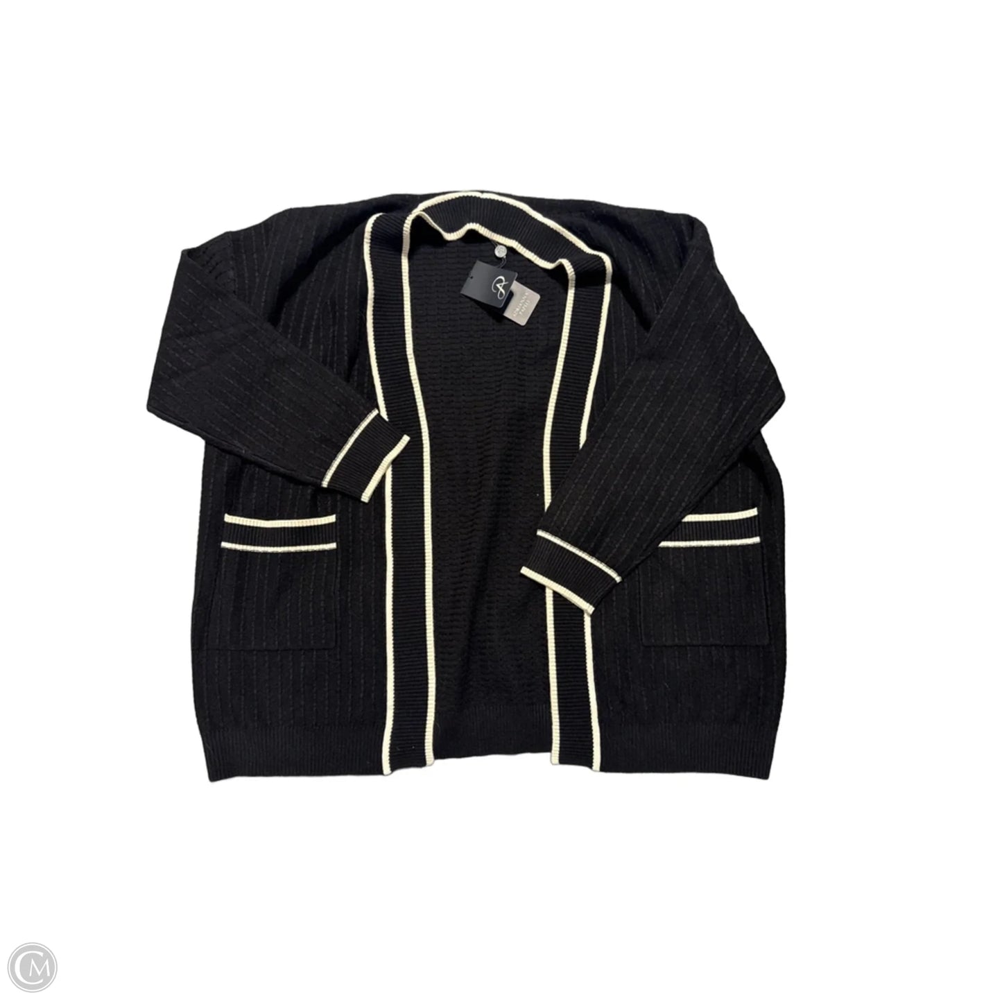 Cardigan By Adrianna Papell In Black, Size: M