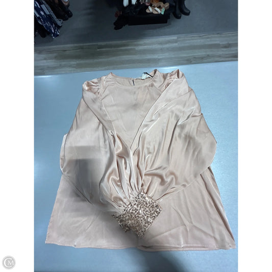 Blouse Long Sleeve By Cma In Cream, Size: M