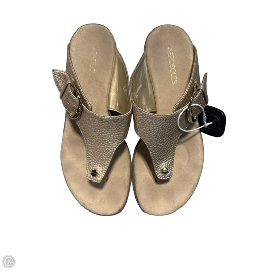 Sandals Flats By Aerosoles In Tan, Size: 8.5