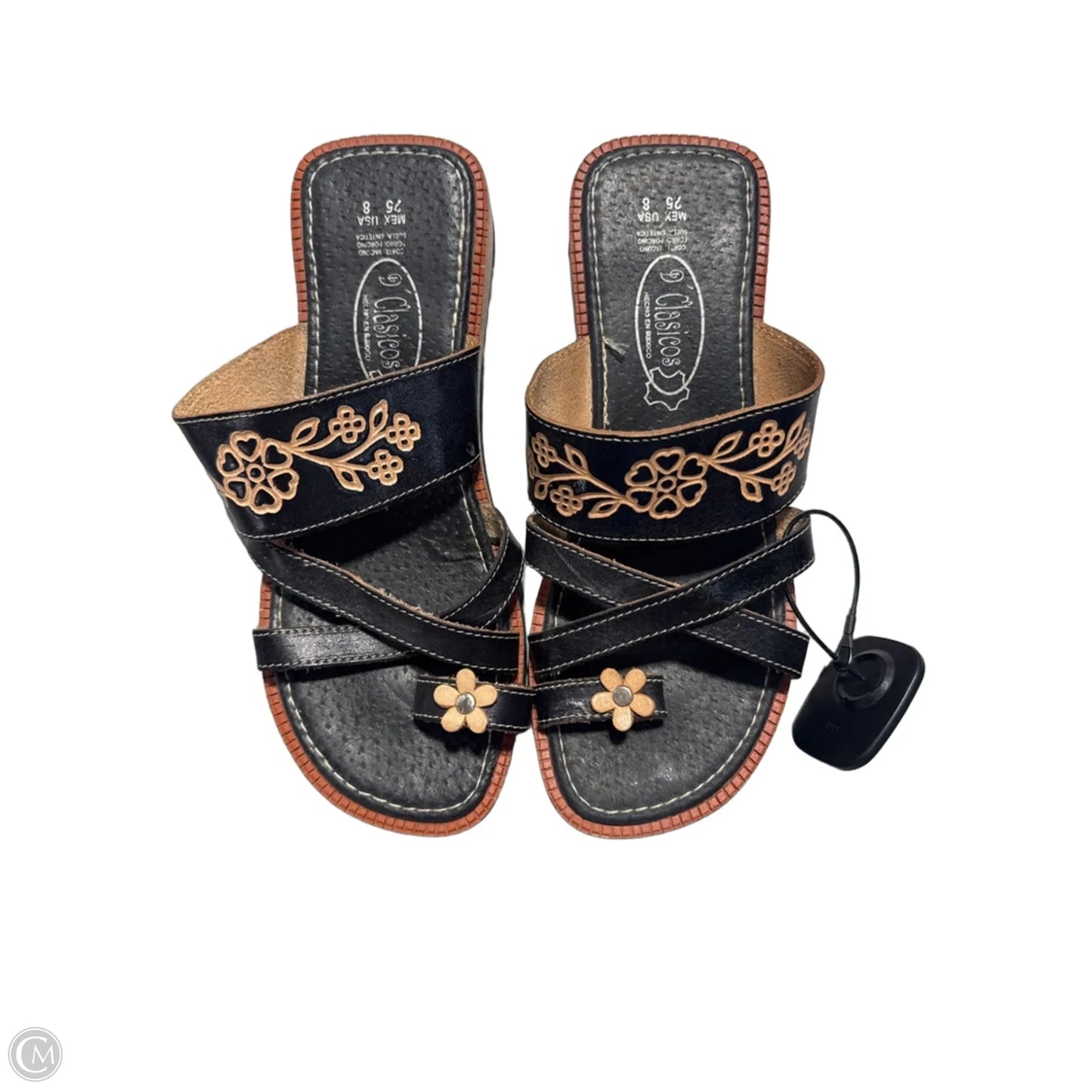 Sandals Flats By Cmc In Black, Size: 8