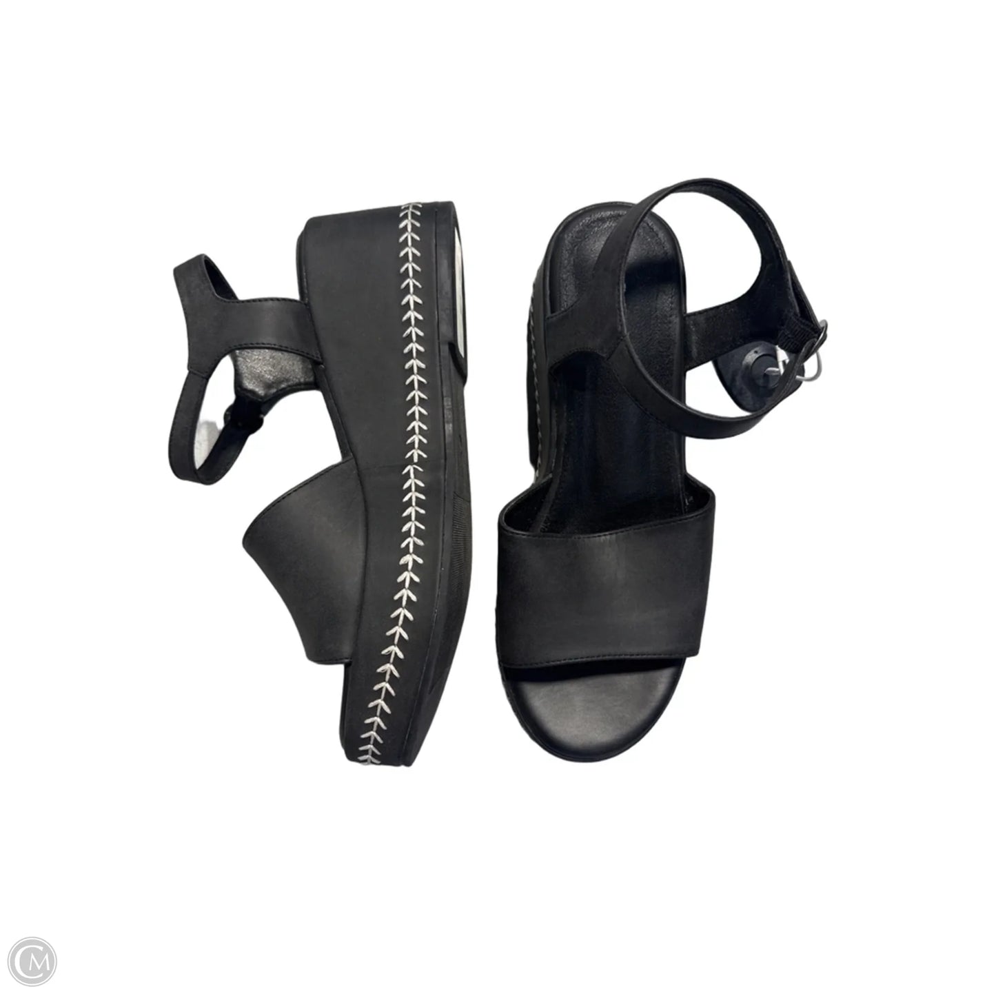 Sandals Heels Platform By Maurices In Black, Size: 8