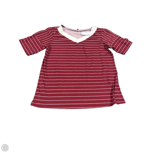 Top Short Sleeve By Cmc In Red, Size: M