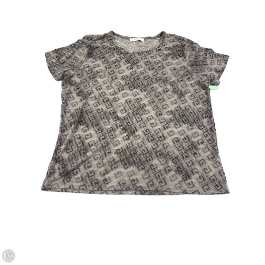 Top Short Sleeve Basic By Cmc In Grey, Size: 2x