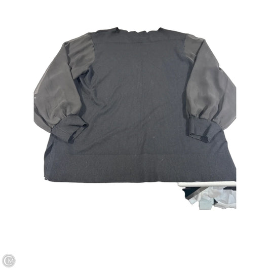 Top Long Sleeve By Cable And Gauge In Black, Size: 2x