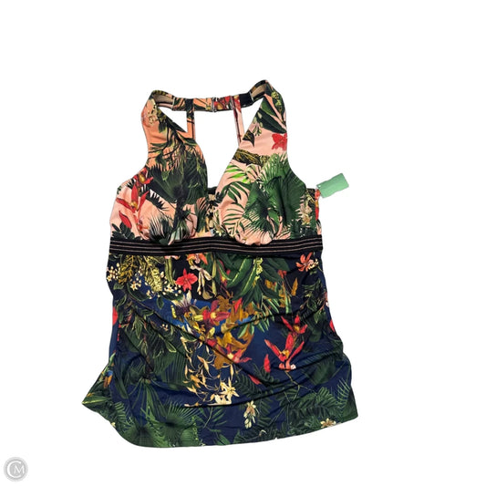 Swimsuit Top By Cacique In Floral Print, Size: Xxl