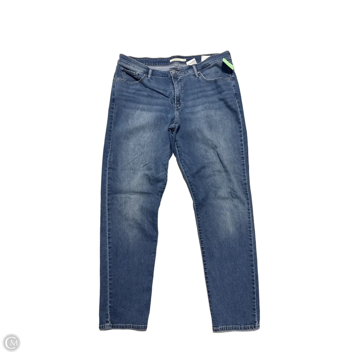 Jeans Skinny By Levis In Blue Denim, Size: 20