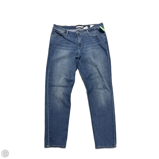 Jeans Skinny By Levis In Blue Denim, Size: 20
