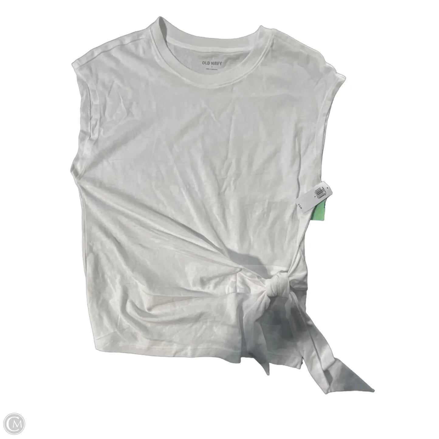 Top Short Sleeve By Old Navy In White, Size: S